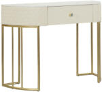 Mauro Ferretti Sharon konzolasztal krémszínű, arany lábakkal 100x40x75cm (1428280000)