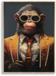 Mauro Ferretti Lakkozott falfestmény kerettel monky 52, 5x2, 8x72, 5cm (0325830000)