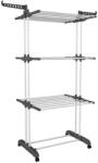 BESTSELLS Uscător Vertical HOZRO, pentru Rufe și Haine - 3 Niveluri- Mobil, Pliabil, Suport Umerașe, Înălțime 175 cm