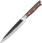 Hikari Cuțit Profesional Utilitar / Filetat - Lamă Oțel Damasc VG -10, Mâner din nuc