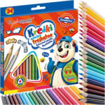 St. Majewski Háromszögletű színes ceruzák, 24 szín, 18 cm, Bambino (ST-KXX-P24X-080-STXX-ST)