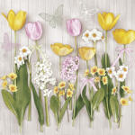 POL-MAK Tulipán Spring Flowers szalvéta 20 db-os 33x33 cm PKK764942 (PKK764942)