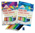 St. Majewski Jumbo színes ceruzák, 10 szín és hegyező, ST. ART (ST-DXX-E10T-192-3633-ST)