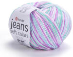 YARNART Jeans Soft Colors fonal 6202 - Élénk türkiz-pink színárnyalat