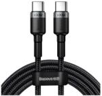Baseus Cafule USB-C / USB-C töltő- és adatkábel, PD2.0, 2m, szürke/fekete