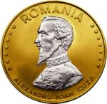Casa de Monede 50 Lei Alexandru Ioan Cuza ediție înnobilată cu aur pur și rodiu Moneda