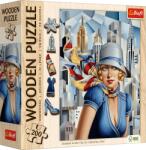 Trefl - Puzzle Summer in the City - Catherine Abel wooden - 200 piese