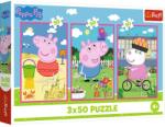 Trefl - Puzzle 3x50 Peppa Pig: The power of friendship - 40 - 99 piese