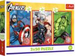 Trefl - Puzzle 3x50 Avengers: Your Hero - 40 - 99 piese