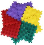 Ortho Puzzle Ortho Puzzle: Комплект ортопедични масажни килими - 8 части, таралеж (ORT-HEDGEHOGS)