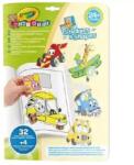Crayola Mini Kids: Образователна книжка за оцветяване със стикери - превозни средства (25-6938G)