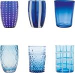 Zafferano Pahare Melting Pot cobalt și albastru deschis 6 buc (MP00198) Pahar