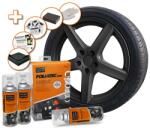 Foliatec Kit vopsire jante FOLIATEC cu spray 2K cu activator, negru mat (2350)
