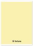 Fortuna Füzet vonalas FORTUNA Monocolor A/5 32 lapos 21-32 4-8. osztályos pasztell sárga (01.02089) - tonerpiac