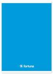 Fortuna Füzet vonalas FORTUNA Monocolor A/5 32 lapos 21-32 4-8. osztályos kék (01.02080) - tonerpiac