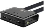 Lindy LINDY 2 портов DisplayPort 1.2, USB-C кабел KVM суич (42346)