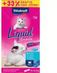 Vitakraft Macska Folyékony Jutalomfalat Omega-3 & Lazaccal 6x15g + 33% ajándék - grandopet
