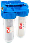 Everpro filtru apa dublu cu sita/carbune 2x3/4x10 (EWY-2F34/10) Filtru de apa bucatarie si accesorii