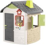 Smoby Casă Life Jura Lodge Smoby cu uși întregi, coș de fum și clopoțel pentru copii peste 24 luni (SM810252-B) Casuta pentru copii