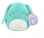 Jazwares Squishmallows: Regan, iepurașul turcoaz cu burtică înflorată - 20 cm