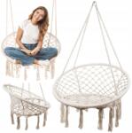 VERK GROUP Függőágy fotel lógó hinta gólyafészek boho hinta kerti ház (01430)