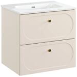 Comad Készlet szekrény Comad Donna Sand DONNA SAND 82-60-46-2S, mosdótál Comad Fly FLY WHITE GLOSS UM 60-46 DP ( E-8073-60 ) (SETDS60CMUMFLY)