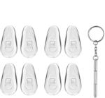 Techsuit Ochelari protectie calculator Surubelnita de Reparat Ochelarii, 6 x 0.5cm + 8 Pernute Siliconice Nazale - Techsuit (ST1) - Silver (KF2327276) - pcone