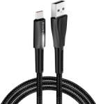 ColorWay Cablu USB la Type-C, Quick Charge 3.0, LED, 2.4A, 1m - ColorWay (CW-CBUC035-BK) - Black (KF2347568) - pcone