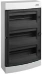 NOARK PNS 4x18T Lakáselosztó falon kívüli, 72modul, 4x18modul, füstszínű ajtóval, IP40, 651x396x112mm (110816) (110816)