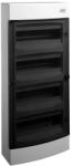 NOARK PNS 48T Lakáselosztó falon kívüli, 48modul, 4x12modul, füstszínű ajtóval, IP40, 653x287x112mm (101503) (101503)