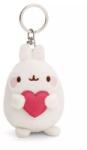 Nici Nici: Molang, a nyuszi kulcstartó szívvel - 8 cm 61670