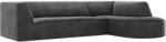 CXL by Christian Lacroix Sötétszürke bársony sarokkanapé CXL Charles II. 273 cm, jobbra (CXL_RC_M_120_F1_CHARLES4)