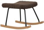 Quax Sötétbarna kárpitozott lábzsámoly Quax De Luxe 57 x 42 cm (7616J1818-1-12)