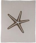 Quax Szürke pamut babatakaró Quax Starfish 100 x 80 cm (04KBLW-SFS)