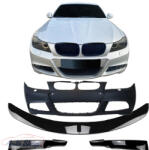  BMW E90, E91 M-es M-Packet LÁMPA MOSÓS , PDC-S LCI ELSŐ LÖKHÁRÍTÓ FÉNYES FEKETE KOPTATÓ , LIPPE SZETT 2008-2011