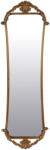 Art-Pol Lekerekített keskeny fali tükör alul felül díszesen megmunkált óarany dekorációval 115x35, 5x2, 5cm (163767)