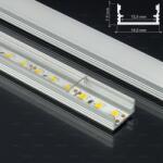 ANRO MINI (14mm) Ezüst aluminium profil opál búrával együtt