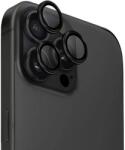 Uniq Optix Alumínium Kamera Lencsevédő iPhone 16 Pro / 16 Pro Max applikátorral - Fekete üvegfólia