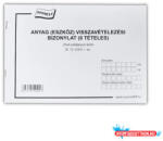  Készlet visszavételezési bizonylat 8 tételes 25x4 lapos tömb A/5 fekvő B. 12-123/V Bluering (61262)