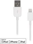 Artwizz Lightning to USB Cable - USB кабел за iPhone 5, iPhone 5S, iPhone SE, iPhone 5C, iPod Touch 5, iPod Nano 7, iPad 4 и iPad Mini, iPad mini 2, iPad mini 3 (бял)