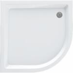 Schedpol Eko 2.0 cădiță de duș semirotundă 80x80 cm alb 3.322/O (3322)