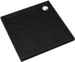 Schedpol Caspar New Black Stone cădiță de duș pătrată 80x80 cm negru 3.2330/C/ST (32330CST)