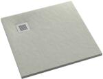 Schedpol Kalait Cement Stone négyzet alakú zuhanytálca 90x90 cm cement 3.3101/CT/ST-M2 (33101CTSTM2)