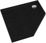 Schedpol Caspar New Black Stone zuhanytálca 90x90 cm fekete 3.2398/C/ST (32398CST)