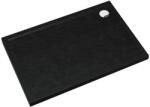 Schedpol Caspar New Black Stone cădiță de duș dreptunghiulară cu sifon 120x80 cm negru 3.2338/C/ST (32338CST)