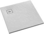 Schedline Protos White Stone négyzet alakú zuhanytálca 80x80 cm fehér 3SP. P1K-8080/B/ST-M1/B/ST (3SPP1K8080BSTM1BST)