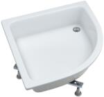 Schedpol Dafne félkör alakú zuhanytálca 80x80 cm fehér 3.220 (3220)