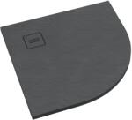 Schedline Protos Grey Stone félkör alakú zuhanytálca 90x90 cm szürke 3SP. P1O-9090/S/ST-M1/S/ST (3SPP1O9090SSTM1SST)