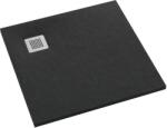 Schedpol Kalait Black Stone cădiță de duș pătrată 100x100 cm negru 3.3102/C/ST-M2 (33102CSTM2)