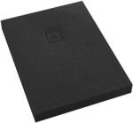 Schedline Nonlimits Black Stone téglalap zuhanytálca + előlap 100x70 cm fekete 3ST. N1P-70100/C/ST-M1/C/ST